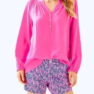 Lilly Pulitzer Pink Elsa Top